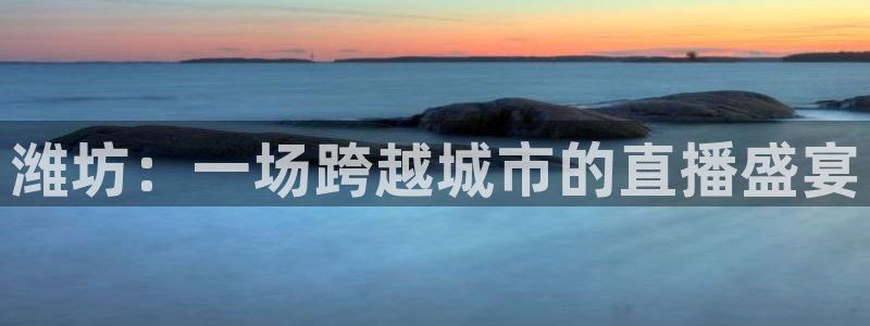 24直播网体育在线直播：潍坊：一场跨越城市的直播盛宴